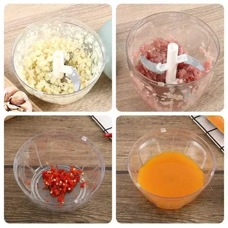 Large Manual Garlic Crusher Mincer Durable Kitchen Garlic Masher Meat Grinder Multi-Function Easy Clean Baby Food Mini Processor - view 6