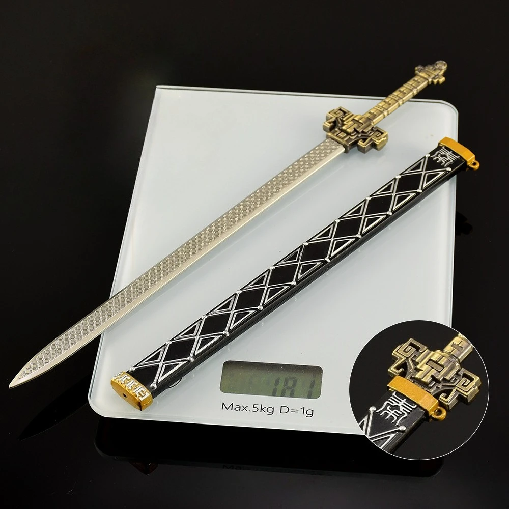 30 cm Chinese Oude Wapen Tianwen Zwaard Model met Schede Alle Metalen Ambachten Wapen Ornament Outdoor Speelgoed Katana Collecties Gift