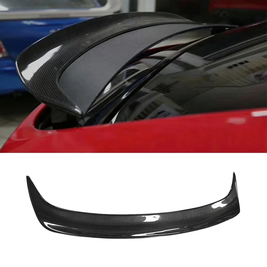 RZ Style Carbon Fiber Rear Spoiler Body Kit  For Model X Rear Tail Wing Back Trunk Car Accessories