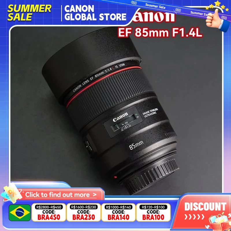 Canon EF 85mm F1.4L IS USM Large Aperture Portrait Fixed Focus Lens Full Frame Digital Camera for EOS 5D Mark IV 6D Mark II 80D