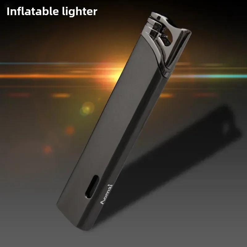 

Mini Metal Windproof Tungsten Wire Ignition Jet Flame Turbo Butane Gas Torch Lighter Visible Transom Portable Cigar Lighter