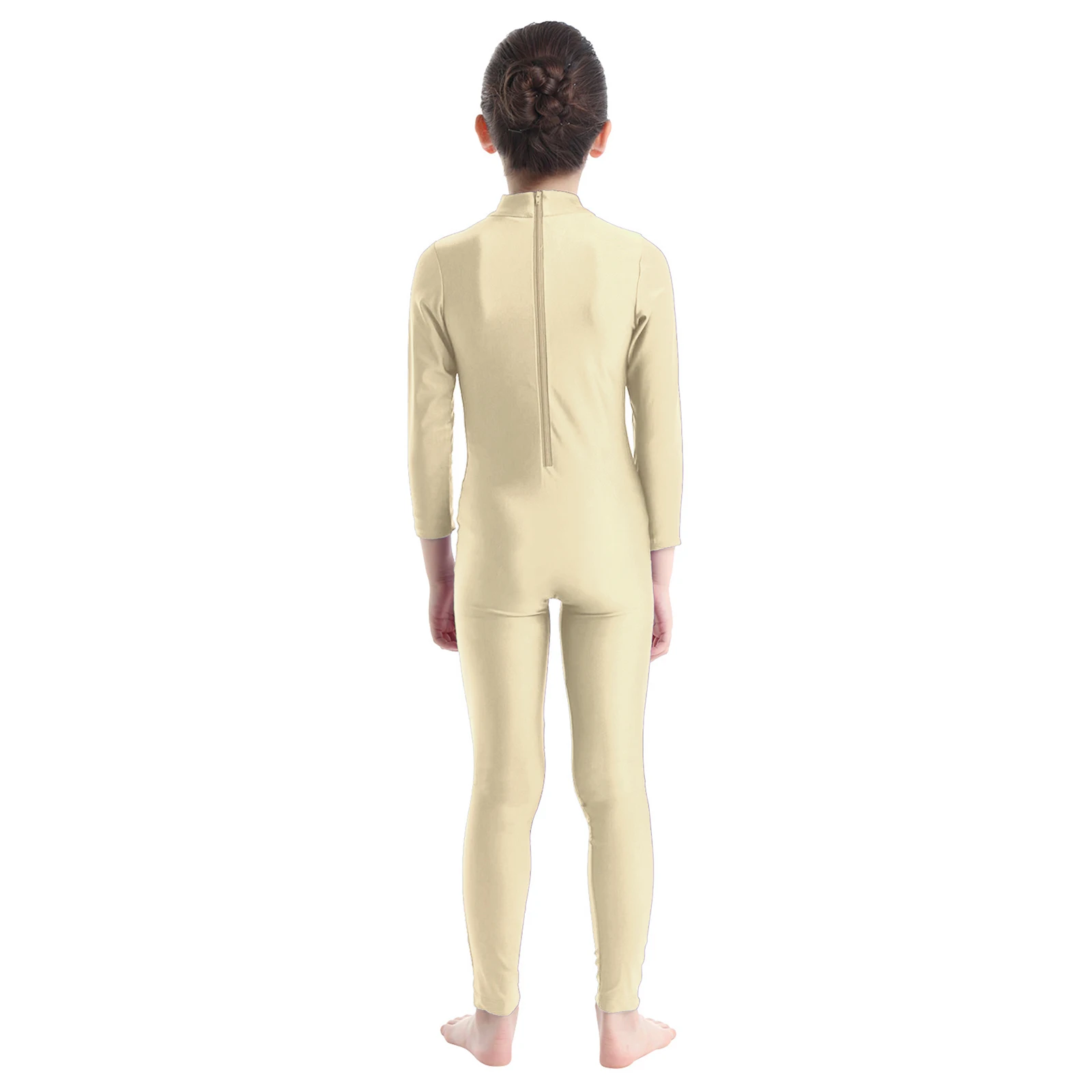 Justaucorps de gymnastique pour filles, Costume de ballerine à manches longues, combinaison complète du corps, justaucorps de Ballet pour adolescents, Costume de danseuse, maillots de bain