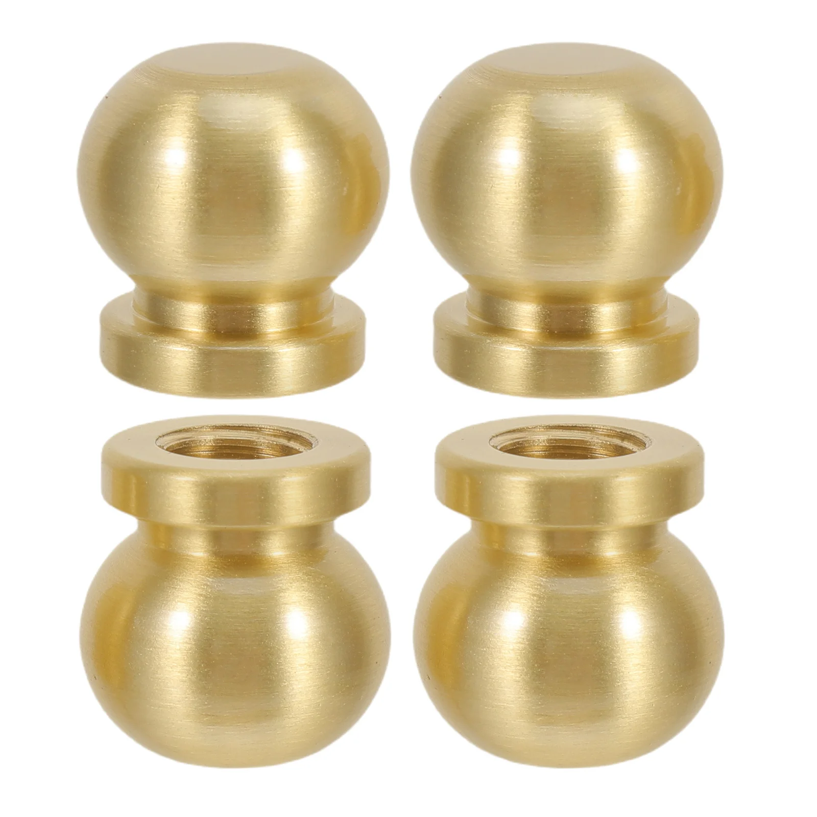 

4Pcs Brass Wooden Box Feet Polished Decorative Tray Legs Stable Furniture Pedestal Hardware Replacement Parts Small Brass Feet