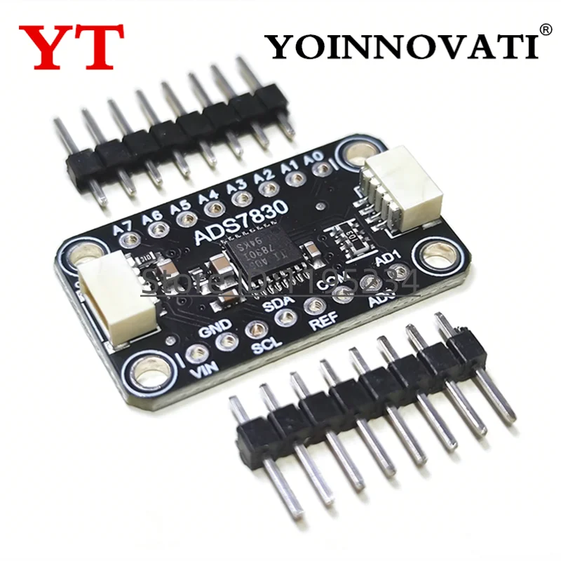 ADS7830 8-Bit ADC Analog-to-Digital Converter Module, I2C Interface, Compatible with STEMMA QT / Qwiic
