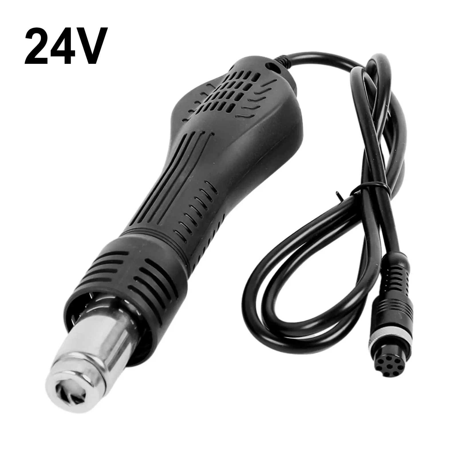 Hot Air Handle 12V 24V Replacement For 858A 858D For Soldering Station Rework Repair Tool Black Non Slip High For Temp Resistant