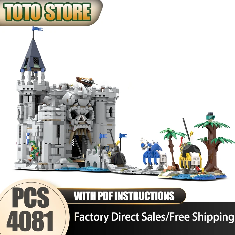 

Medieval Castle Model Moc Building Blocks Castle Grayskull Model Technology Brick DIY Assembly Construction Toy Holiday Gifts
