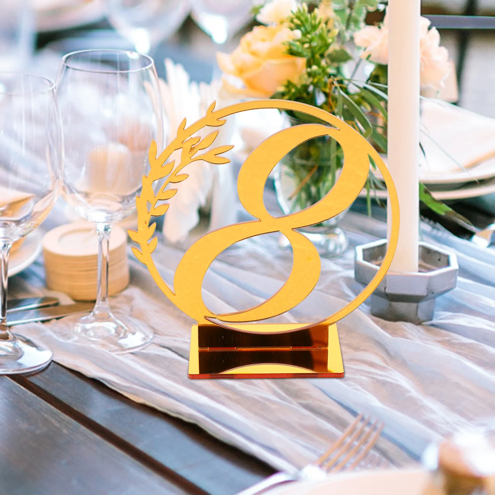 

15Pcs Wedding Table Number Signs Chic Round Reserved Cards Perfect for Banquets Parties Restaurant Reception Table Numbers Decor