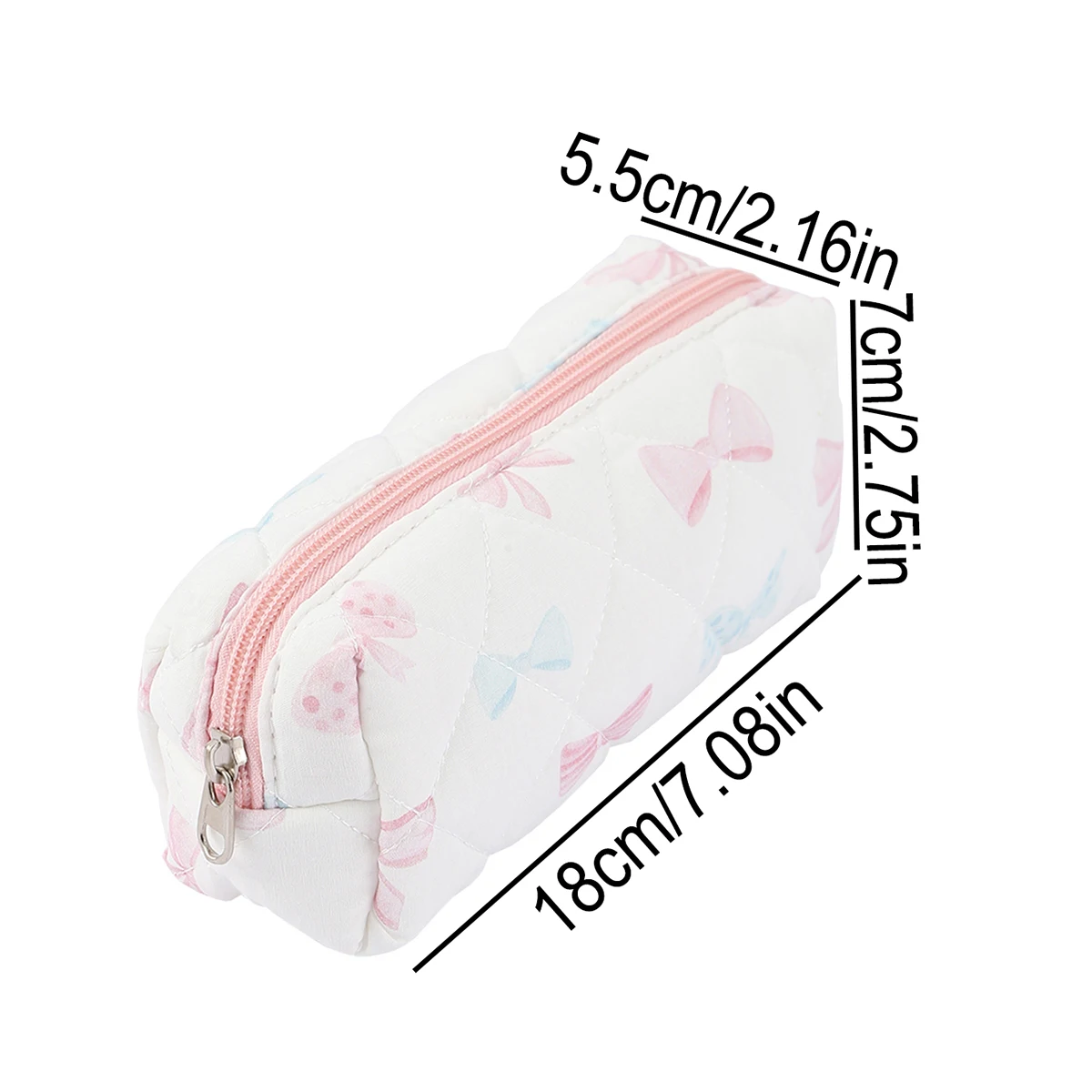 1PC bloemmotief strik enkellaags etui elegante opbergtas essentieel voor back-to-schoolbenodigdheden