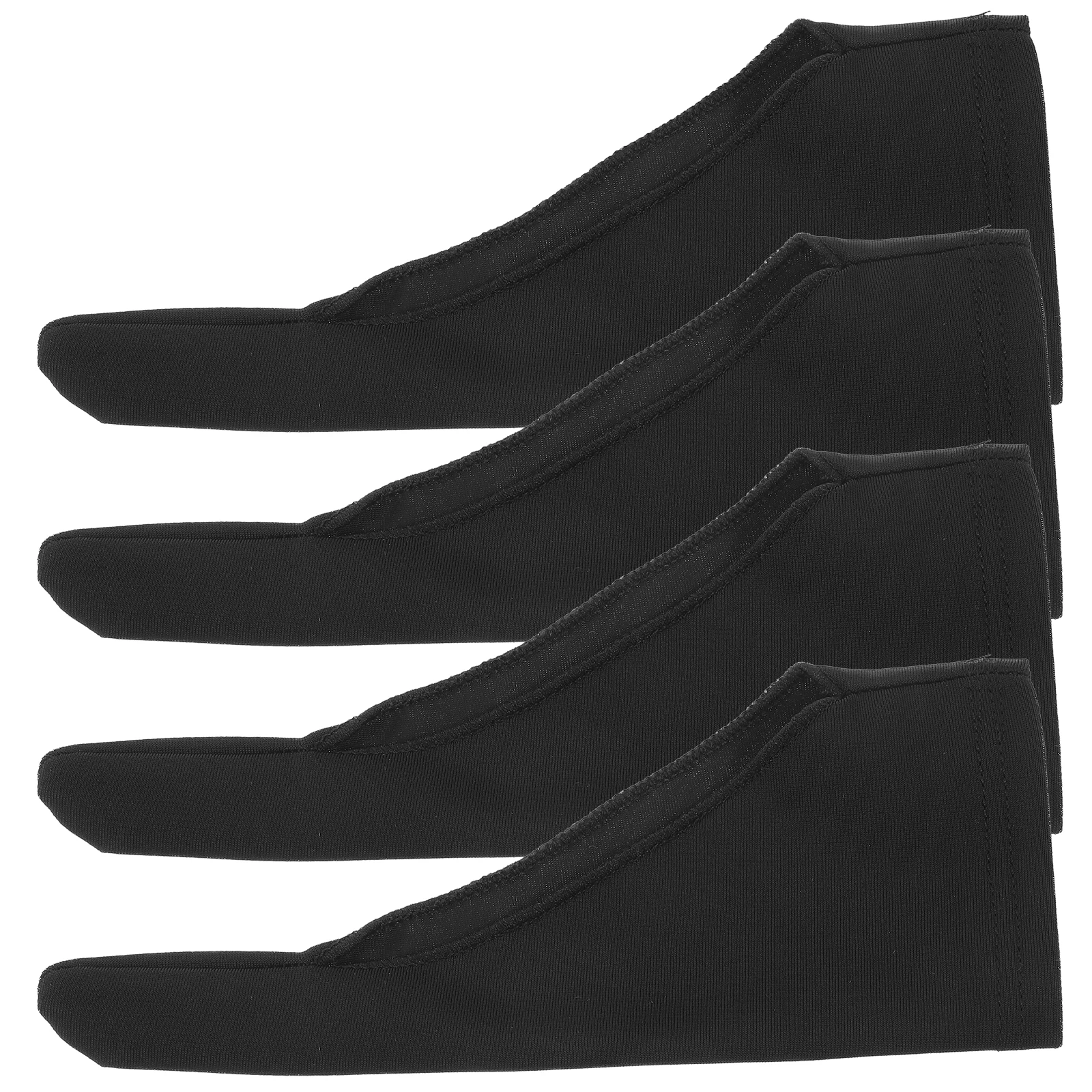 

4 Pcs Anti-sweat Black Finger Cots for Painting Thumb Guard Gloves Stop Nail Biting Prevention Use