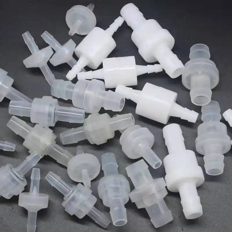 1Pcs 4 / 6 / 8 / 12mm Plastic One Way Inline Check Valve Gas Air Liquid Water Fluids Valve for water petrol diesel oils or other