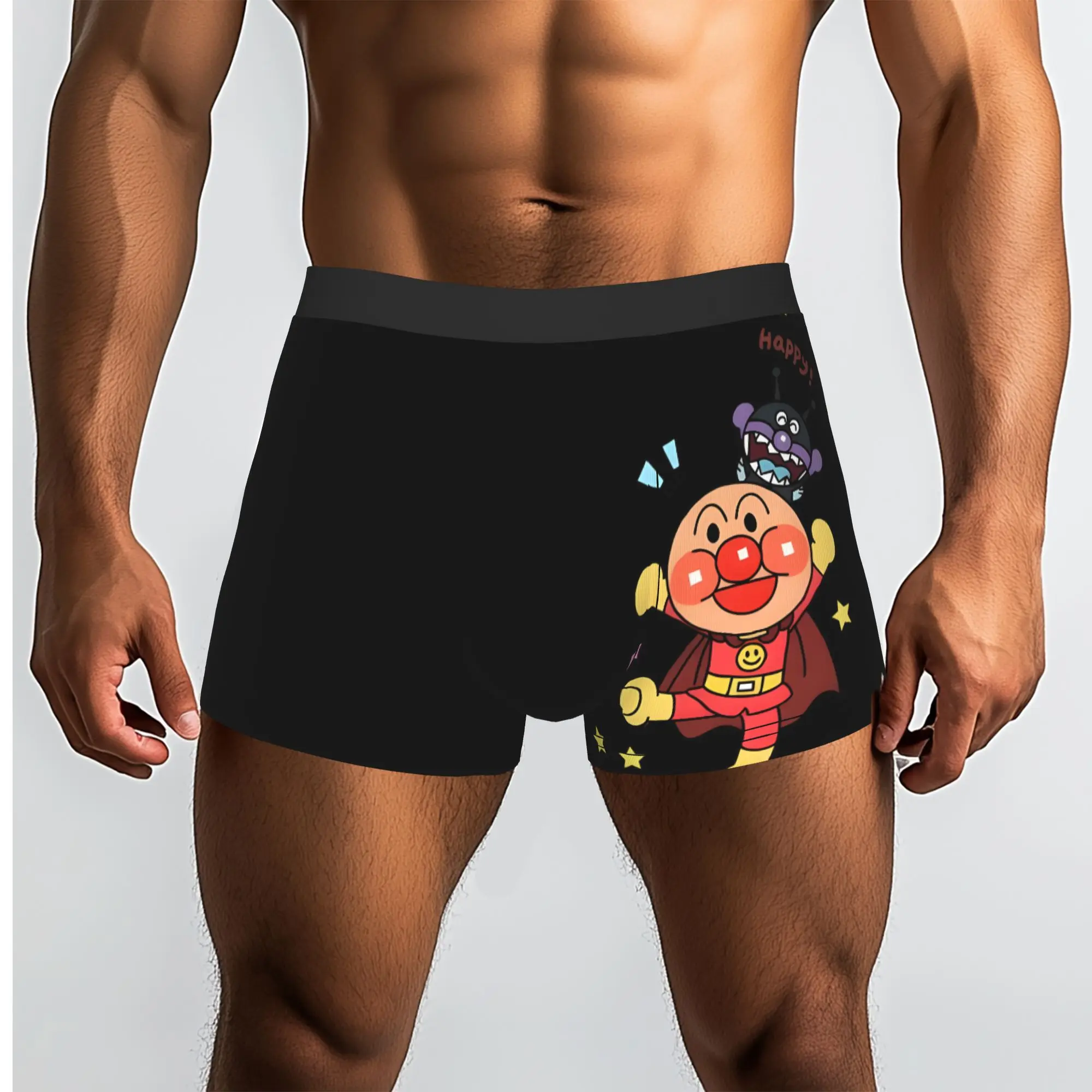 Anime Superhero anyway japan Bandai Anpanman Underpants Breathbale Panties Men's Underwear Comfortable Shorts Boxer Briefs