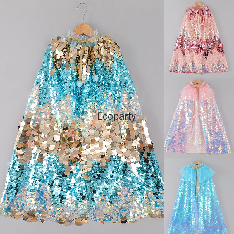 meninas-fantasia-espumante-lantejoulas-princesa-capa-criancas-festa-de-halloween-sereia-princesa-cosplay-traje-tule-rendas-ate-manto-vestido-de-fadas