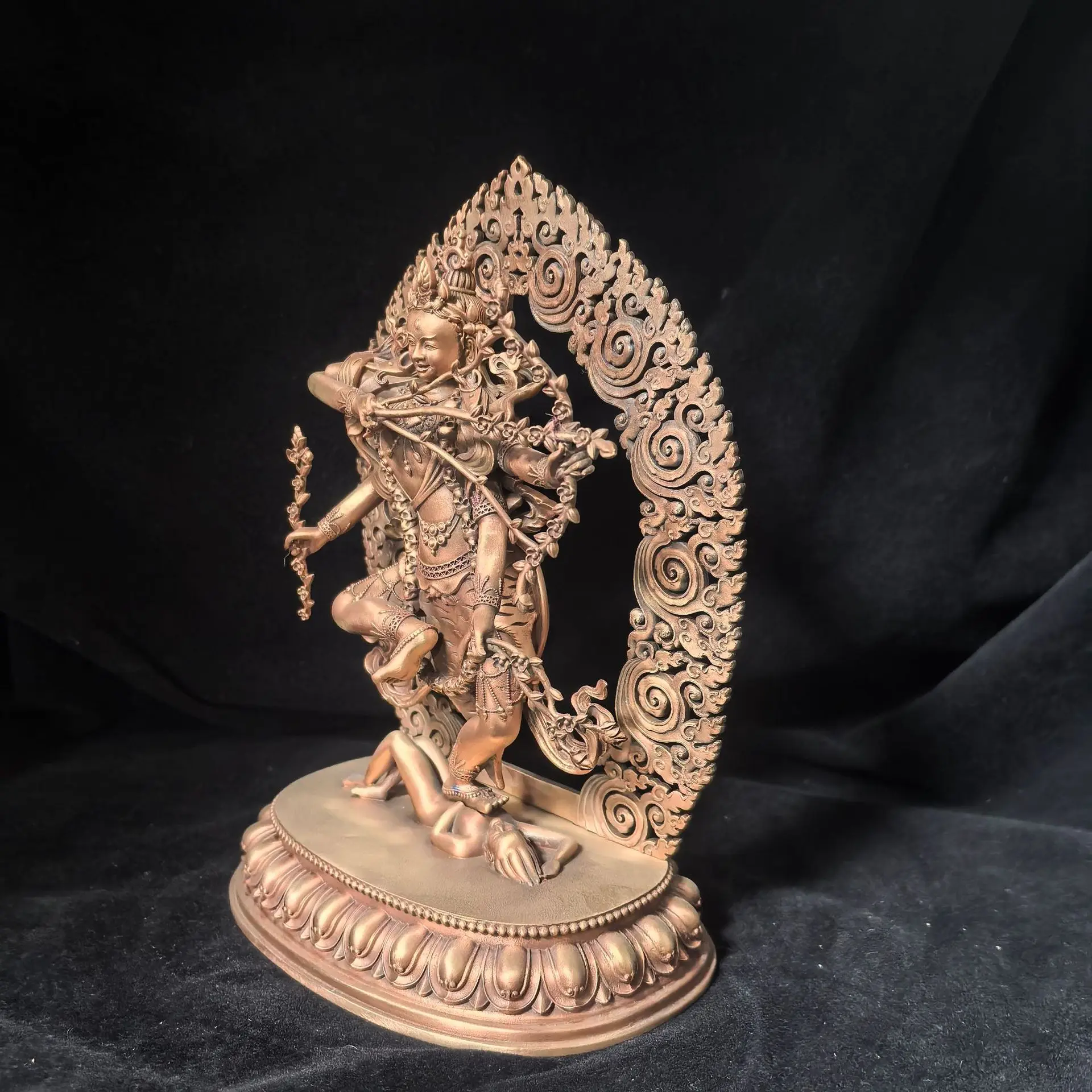 

DSA Jin Manfu copper as a small Buddha statue home ornament