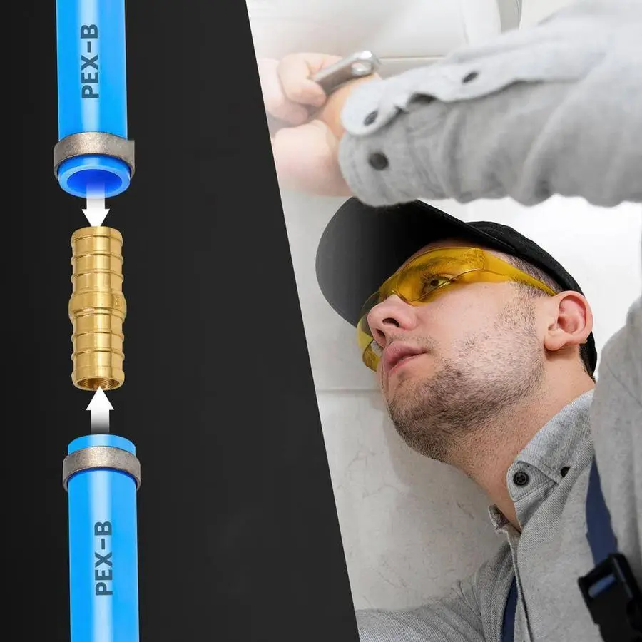 Pièces 1 X 1 X 1 Té Pex, Version Pex B Crimp