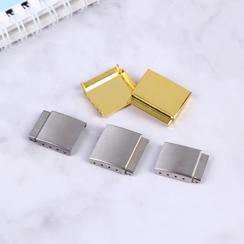 New 1Pc Steel Watch Strap Bracelet Extender Clasp Extension With Step Gold/SIlver Color 12-24mm Repair Accessor For Watch Repair