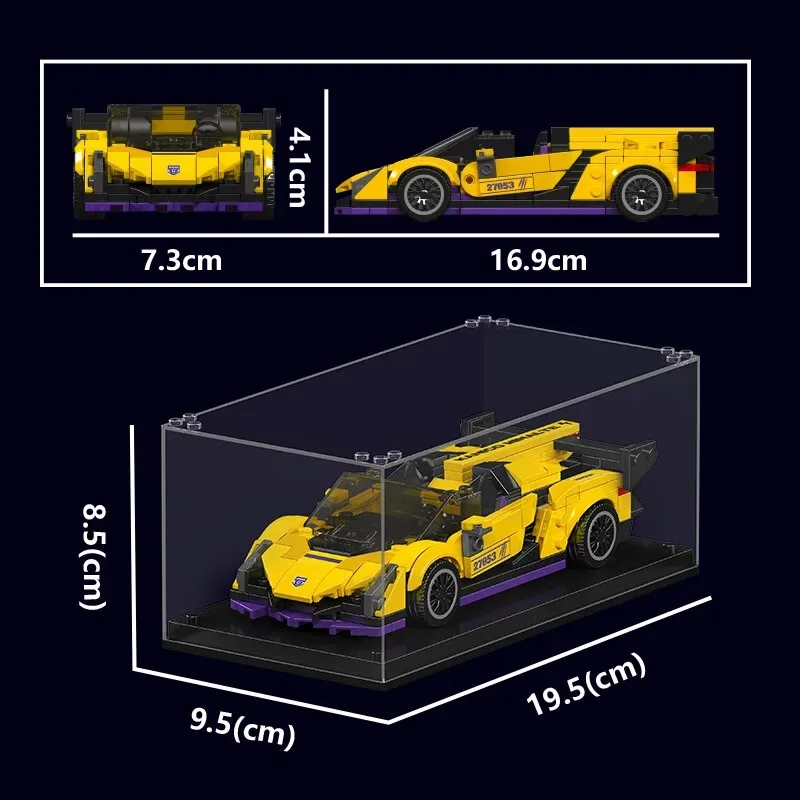 

Конструктор Mould King 27053: Гоночный автомобиль (365 деталей), модель MOC, креативный набор для сборки суперкара, подарок для мальчиков на праздники, игрушка для детей