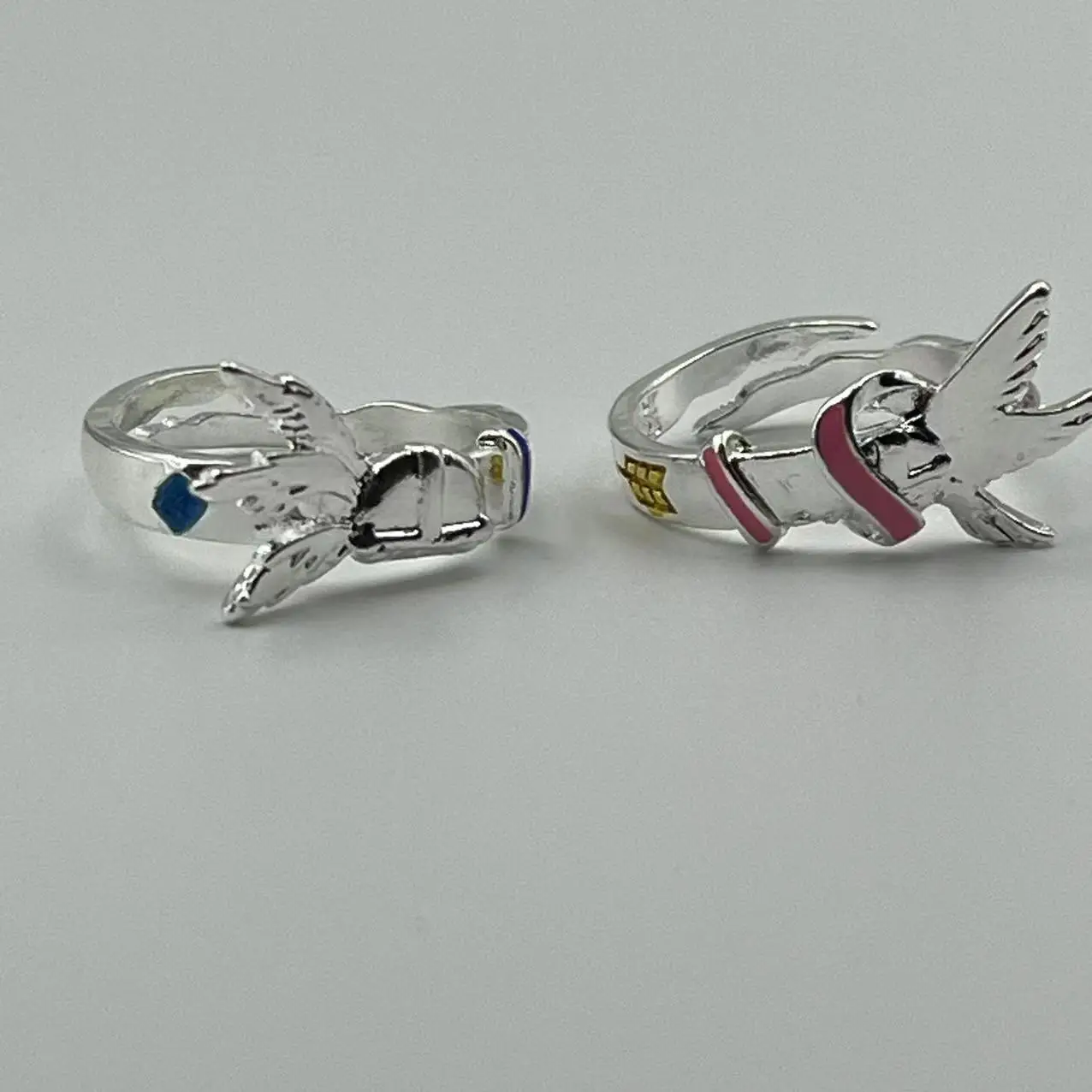 Anime Digimon Adventure Angemon Angewomon Cosplay Ring Unisex Adjustable Alloy Cartoon Rings Jewelry Accessories Props Gift