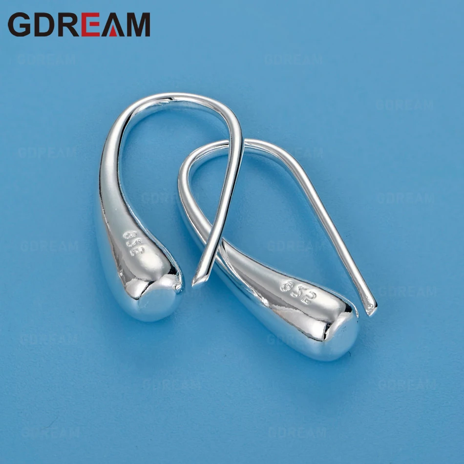 

GDREAM 925 Sterling Silver Teardrop Earrings For Women, Retro, Elegant And Noble Party Jewelry