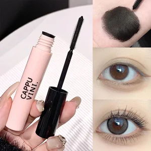 ماسكارا تمديد رمش سميكة مقاومة للماء ، رموش ألياف ثلاثية الأبعاد ، أسود وبني ، فرشاة كبيرة ، لا لطخات ، عين مستحضرات تجميل طويلة الأمد أعلى 9 بيع غطاء القضيب البني السميك - No6