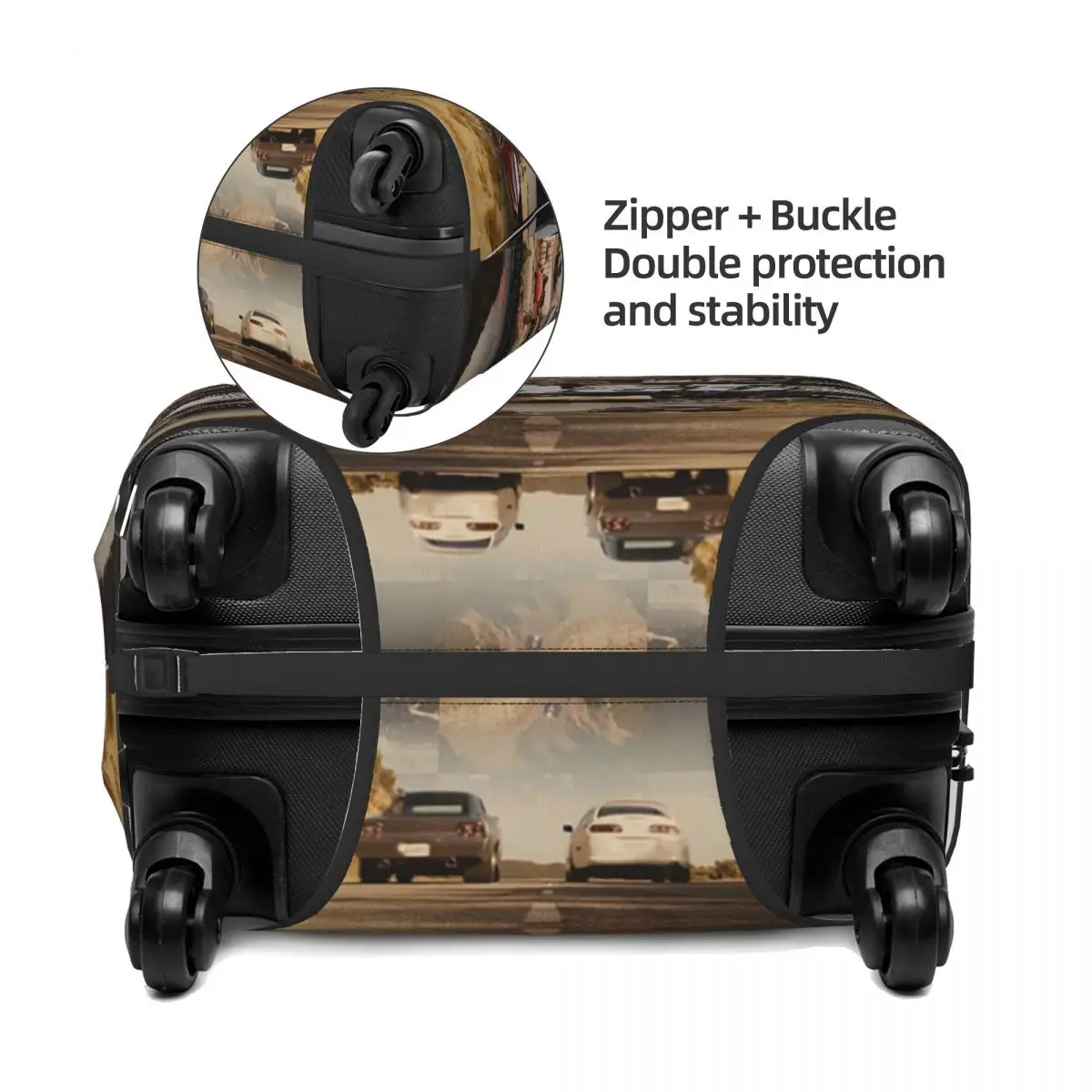 Fast And Furious - Legends - Tribute Suitcase Cover Protection Elastic Trip Luggage Protector Covers for 18-32 Inch