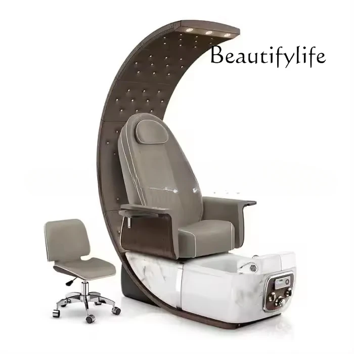 Luxury automatic electric foot bath chair C-type queen chair design SAP massage pedicure chair