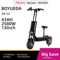 Boyueda S4-13 2*400W High Power Dual Motor 60V 43AH Battery 13 Inch Folding Electric Scooter Off-Road Electric Scooter