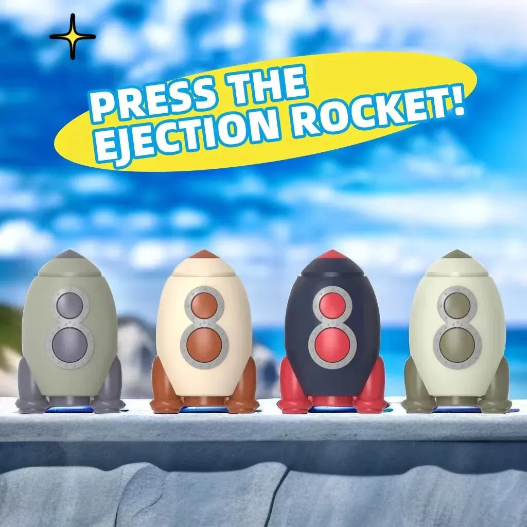 Kids Press Rocket Puzzle Space Rocket Model Boy Baby Toy Car 1 to 3 Years Old 3 to 2 Girls 1pcs