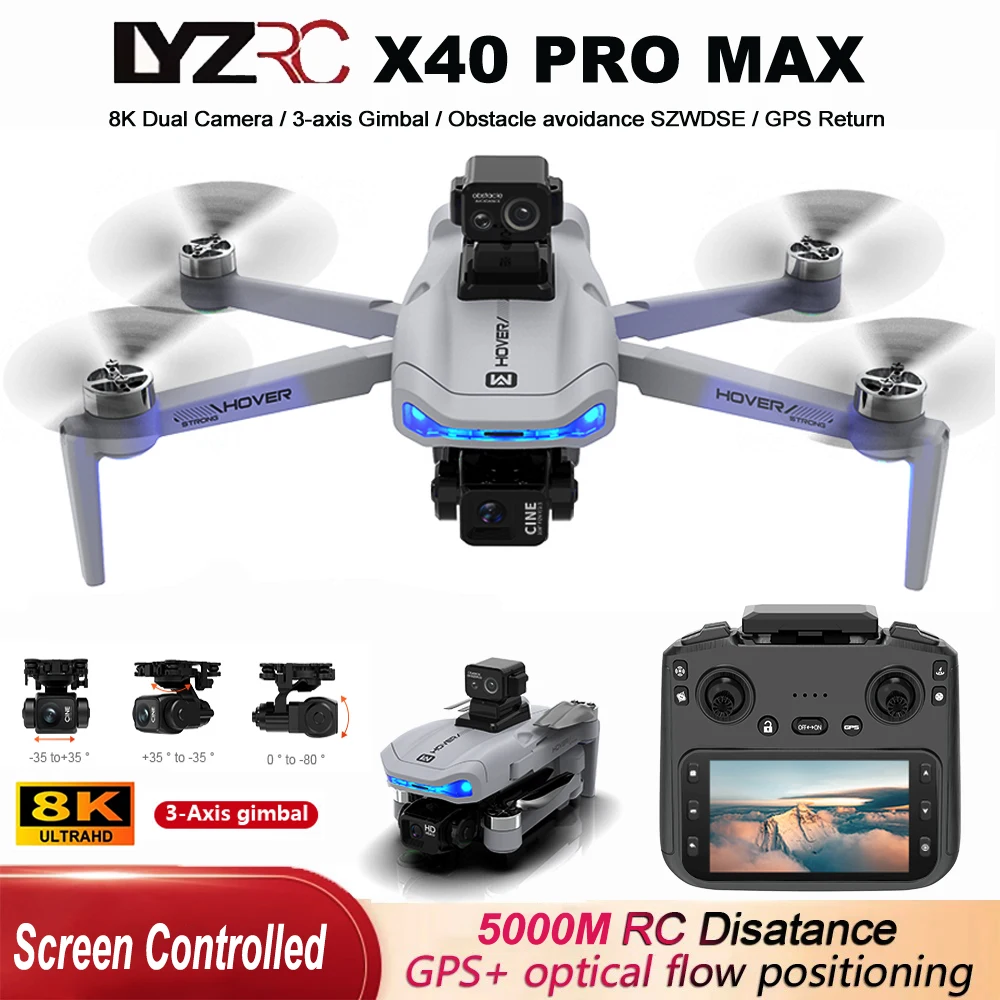 X40 Gps Drone 8K Pr… - image