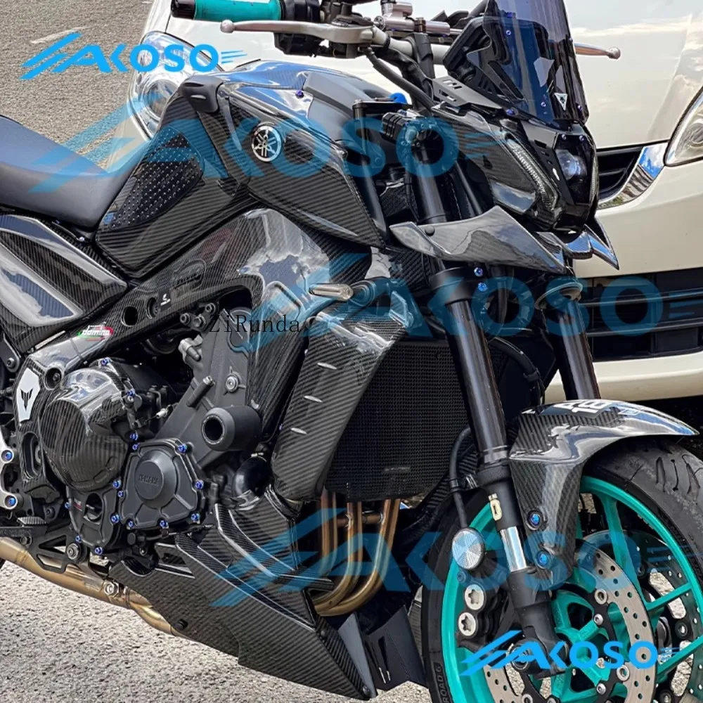 MT09 SP 오토바이 개조 카본 파이버 쉘 풀세트 고정 윈드 윙 머드 펜더