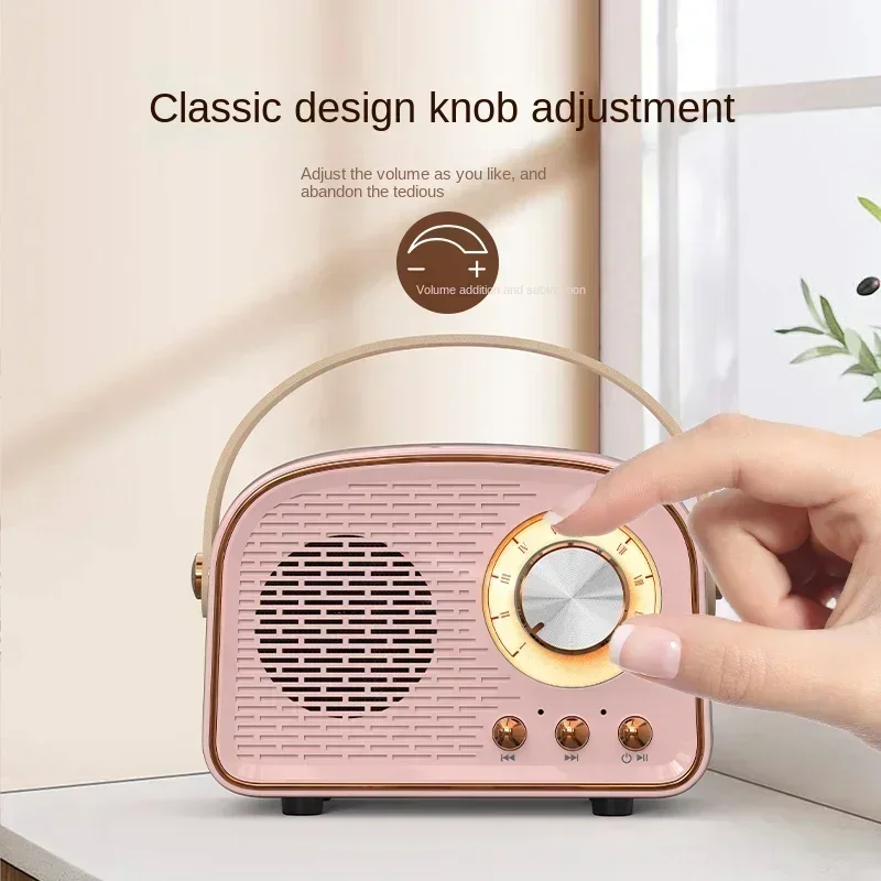 Retro Mini Bluetooth Speaker Decoration Speakers Home Music Player Music Player DW21 Classical Portable Sound Stereo Subwoofer