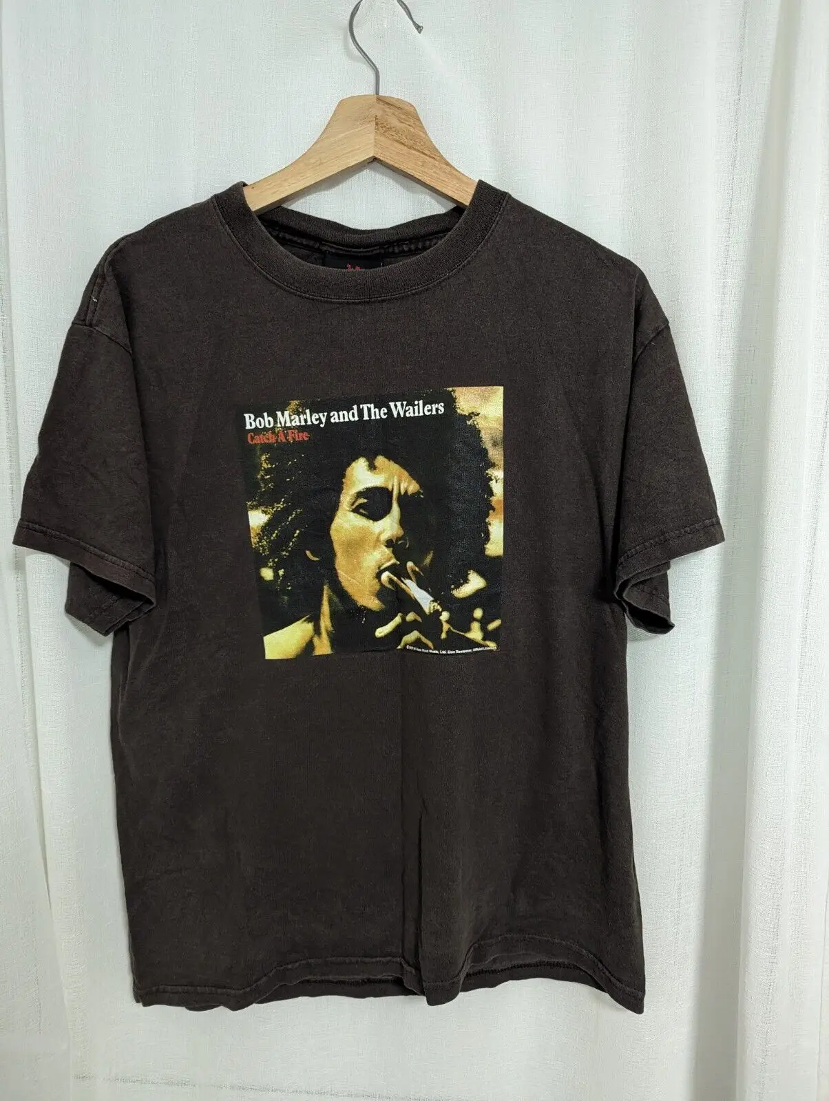 Bob Marley And The Wailers Catch A Fire T Shirt Sz M Zion Rootswear