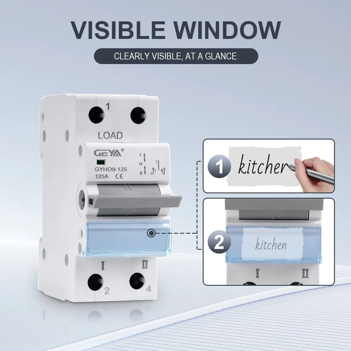 GEYA Din السكك الحديدية MTS المزدوج الطاقة دليل نقل التبديل وحدات التحول الراقية نماذج التبديل التعشيق قطاع دارة 1P-4P #5