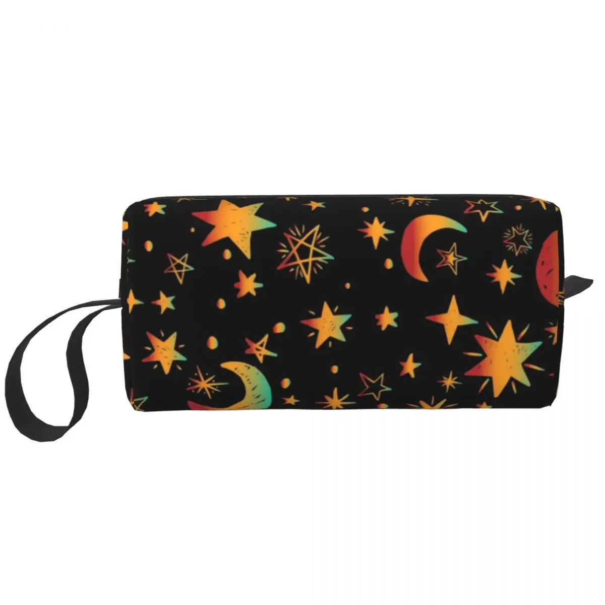 Celestial Moon And Stars Makeup Bag for Women Travel Cosmetic Organizer Fashion Galaxy Space Storage Toiletry Bags