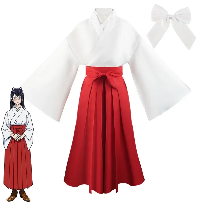 SN66 Animal Jujutsu Kaimmose Iroi Utahime Cosplay Kostüm für Frauen, Halloween Kimono Uniform, volle PerückeW&C@