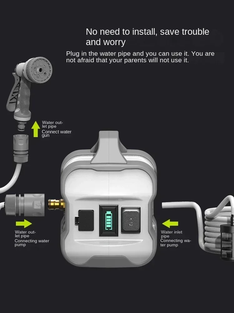 Plantaardige besproeiingsmachine Oplaadbare waterpomp en automatisch irrigatiesysteem met meerdere spuitmodi