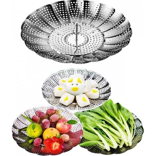 Tilbe Home Vegetable Boiling Basket Stainless Steel Steaming Cooking Strainer Cooker Haşlayıcı Tray