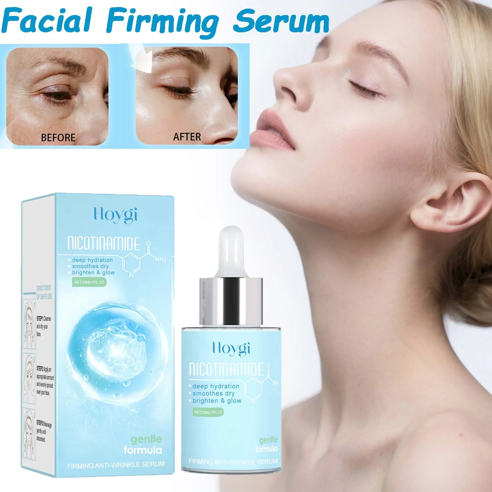 سيروم شد المضاد للتجاعيد ويشد الخطوط الدقيقة ويحسن المرونة ويقلل المسام وسيروم ترطيب الوجه #1