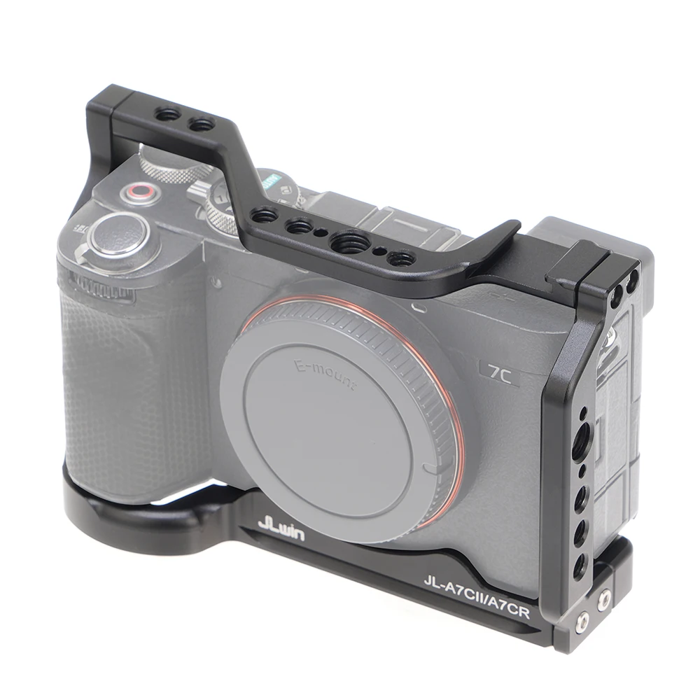 

FOTGA Camera Cage Kit Protective For Sony A7CII A7CR 1/4'' Threaded Hole Cold Shoe Mount For Arca Tripod Quick Release Plate