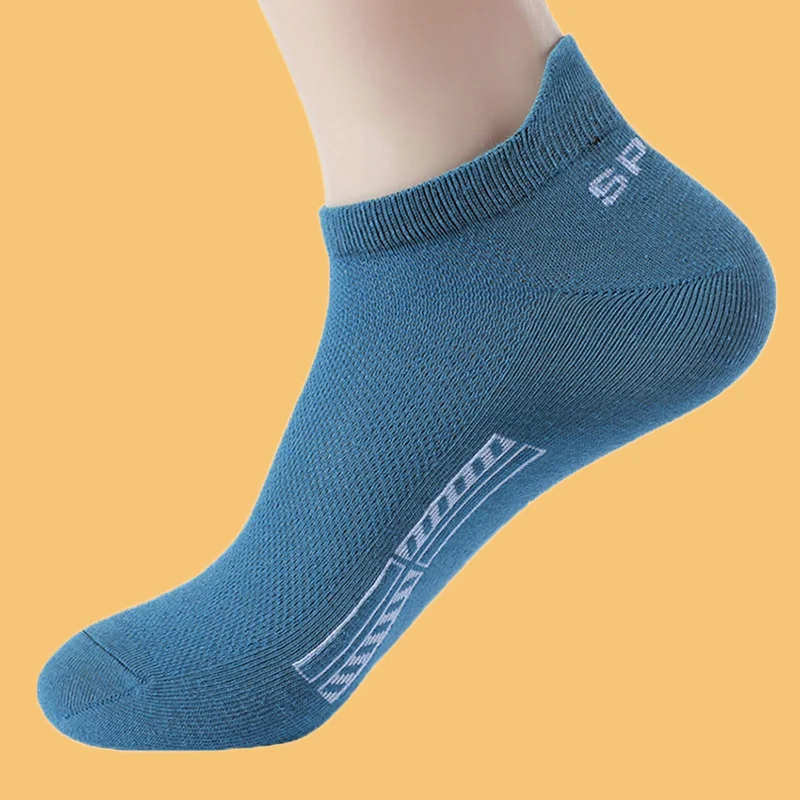 10 Pairs High Quality Crew Ankle Breathable Mesh Sports Casual Women Summer Low-Cut Thin Sock for Male Men's Cotton Short Socks