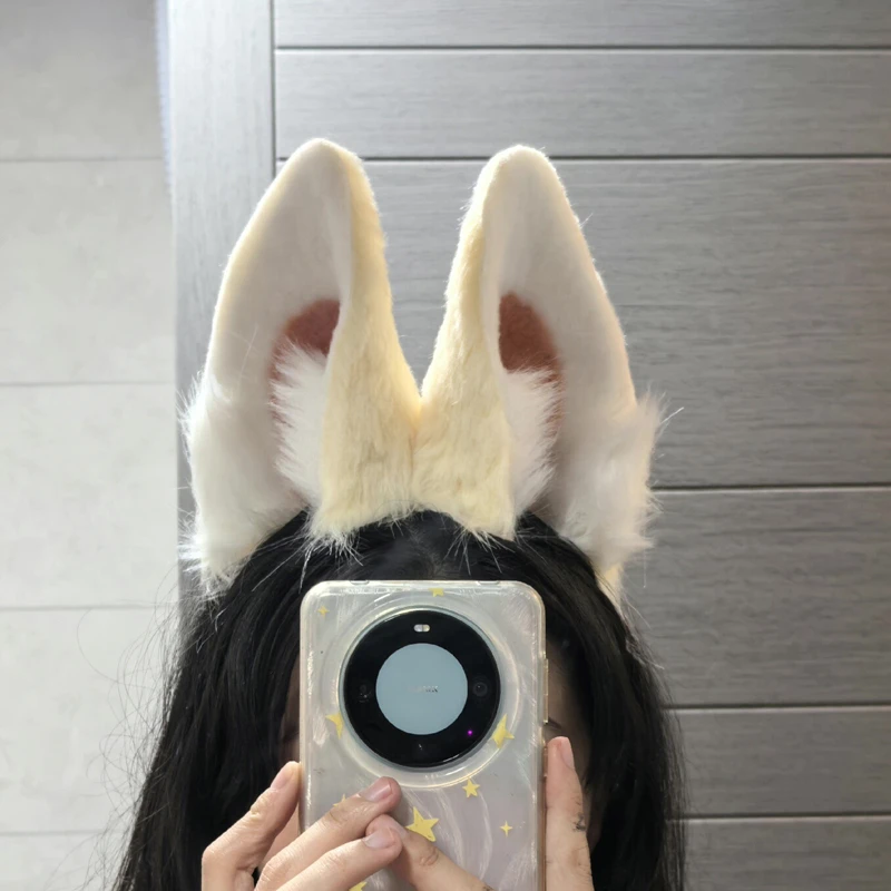 Handmade Halloween Christmas Game Party Cosplay Prop Beast Rabbit Bunny Ears Tail Cosplay Hairhoop HeadweaHandr Custom Made