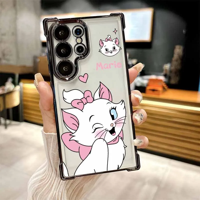 ديزني ماري لطيف لسامسونج S25 حافة S24 S23 S22 S21 S20 نوت 20 الترا زائد لايت تصفيح المضادة للسقوط جراب هاتف #5