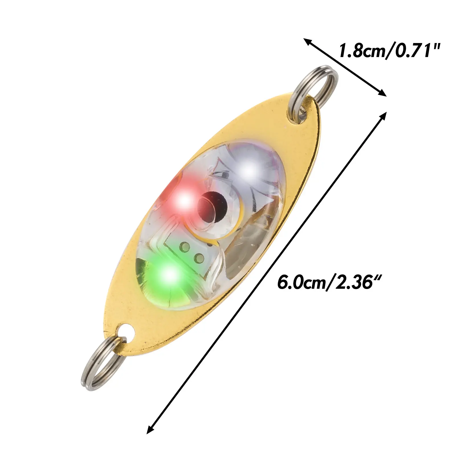 LED Fishing Lure Light Attraction Lamp Night Light Flashing for Deep Drop Underwater Winter Saltwater Sea Fishing Squid Lure