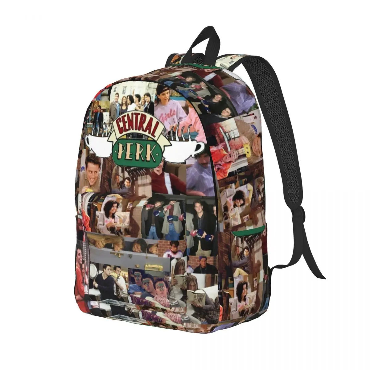 Friends TV Show Collage for Men Women Student School Bookbag Central Perk Daypack Elementary High College Outdoor
