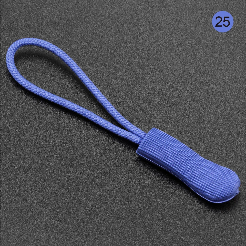 10pcs Colorful Zipper Puller Cord Zip Puller Replacement Ends Lock Zips Travel Bags Clip Buckle Sport Garment Parts, image 20