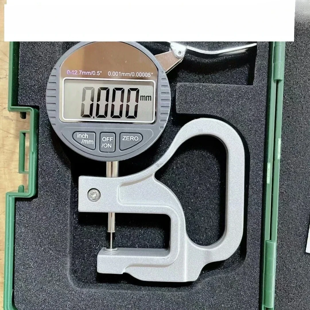 

Taper-headed circular flat digital display thickness gauge 12mm0.001 high-precision thickness gauge paper