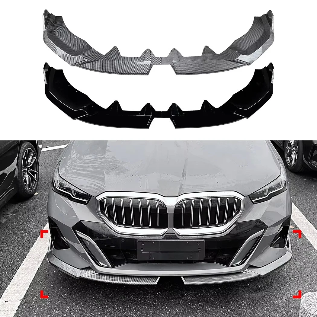 Race MP Style Front Splitter Lip For BMW 5 Series I5 G60 G61 M Sport 2024 2025+ Luxury Sedan Front Bumper Appearance Accessory