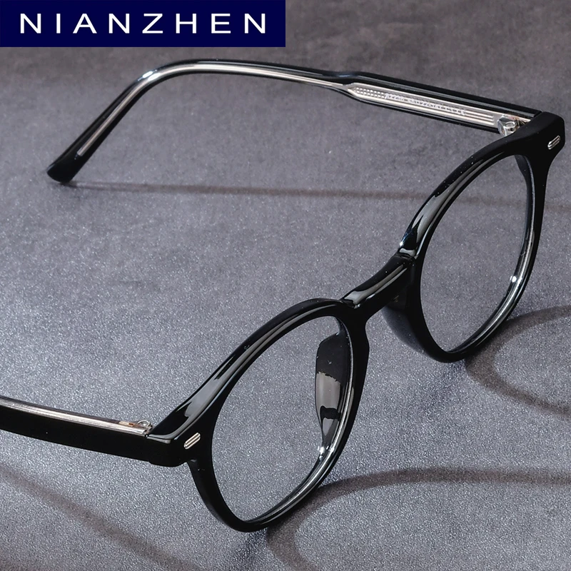 NIANZHEN TR90 Glasses Frame Men Square Brand Design Eyeglasses Women Retro Vintage Japanese Spectacles Eyewear 2236
