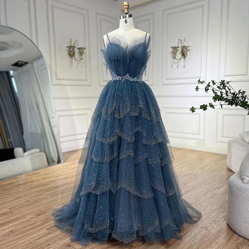 white christmas dresses Blue Wedding Dress main image 1