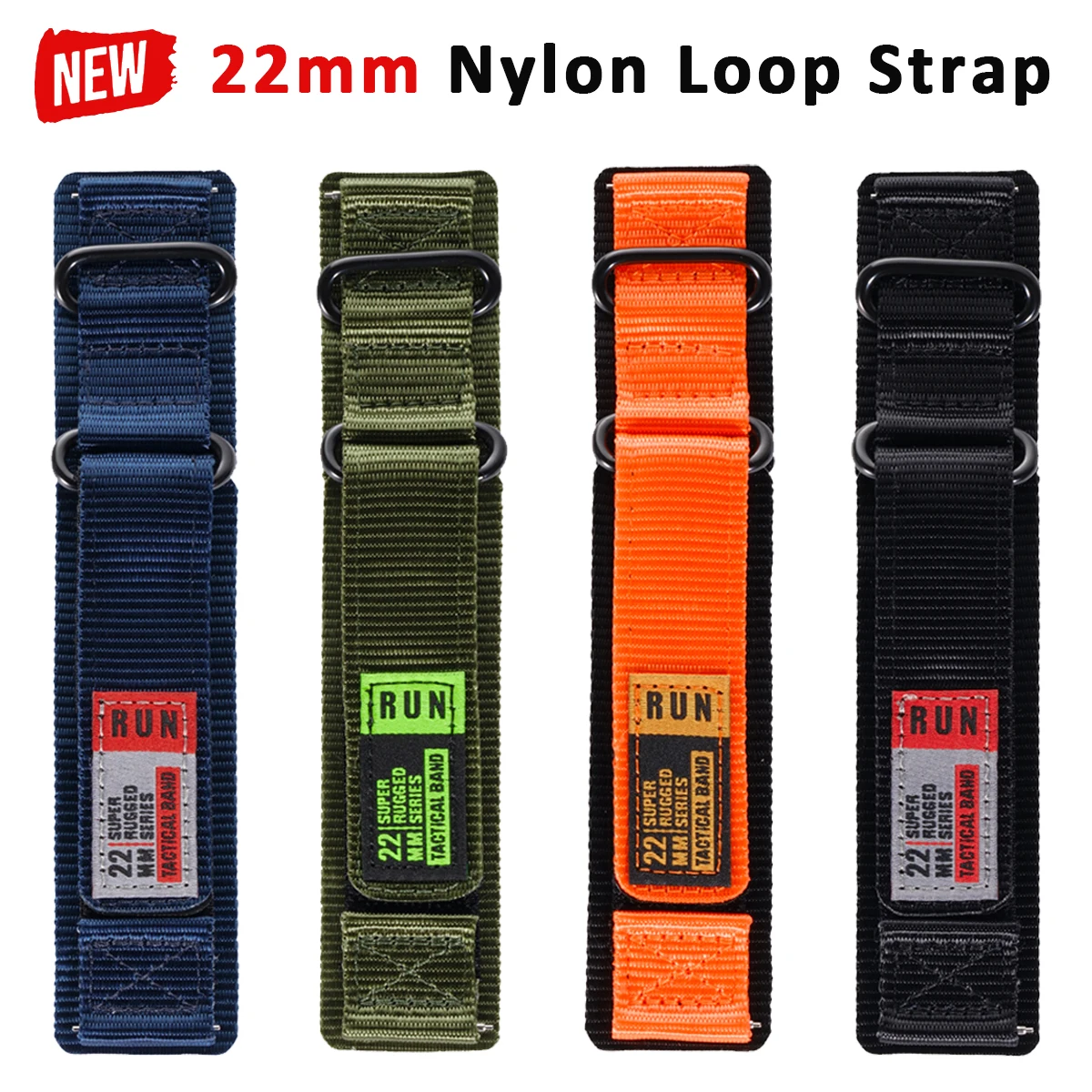 22mm Nylon-Armband für Huawei Watch Runner 2 GT 6/6Pro 5 4 Pro 46mm 20mm Sport-Armband für Samsung Galaxy Watch 7 6 5 4