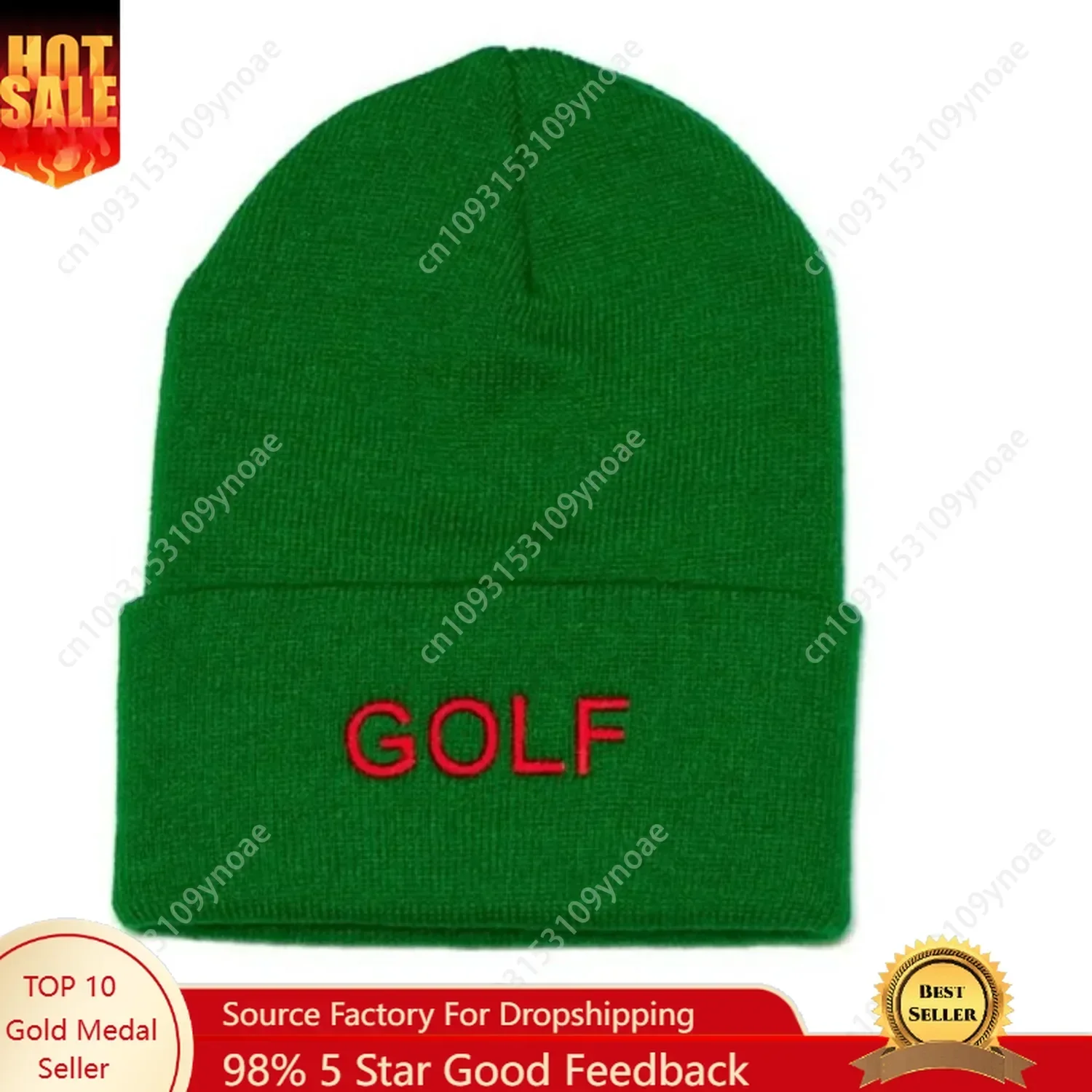 

Tylers The Creator Beanie Hat Golf Wang Wolf 10Year Anniversary Snapback Hat Knit Warm Winter Ski Cap Men Women Soft Comfortable